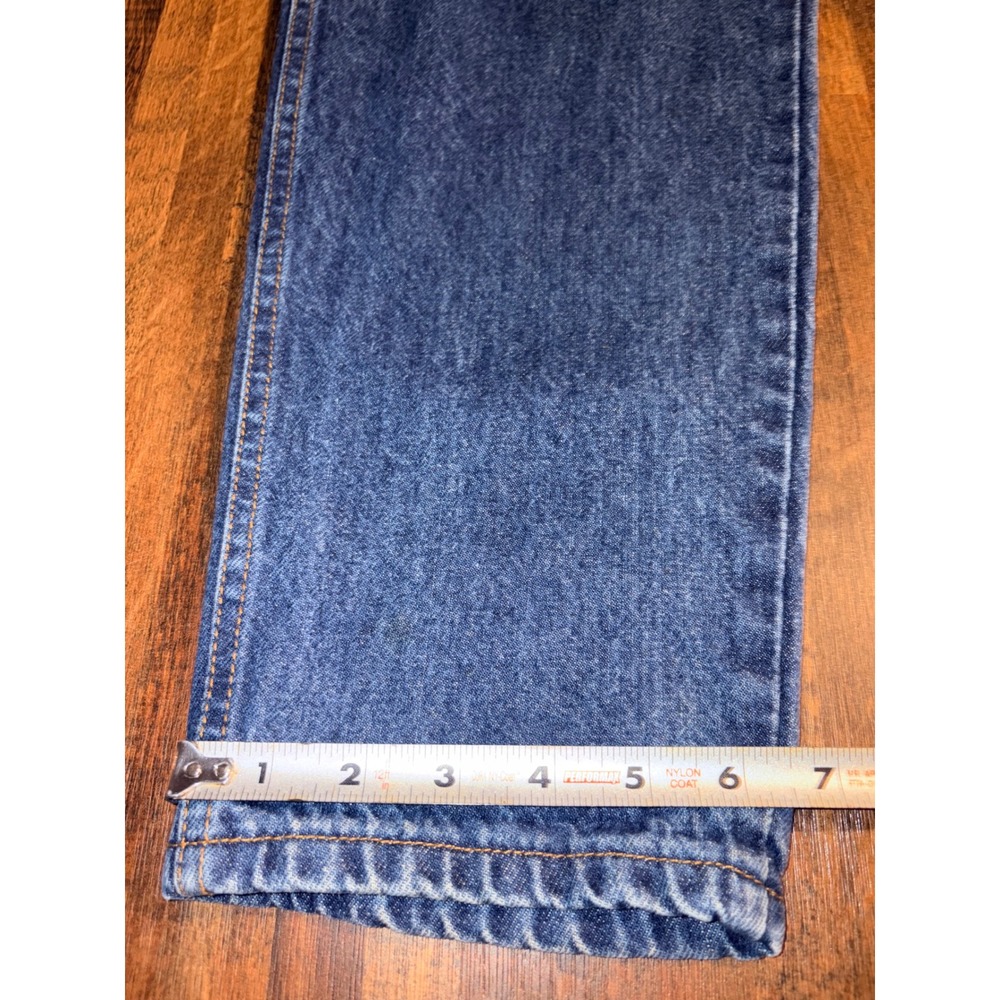 Vintage Chic High Waisted Mom Jeans Blue Denim Made in USA Size 18 Tapered Leg - Picture 3 of 9